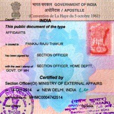 Apostille Affidavit